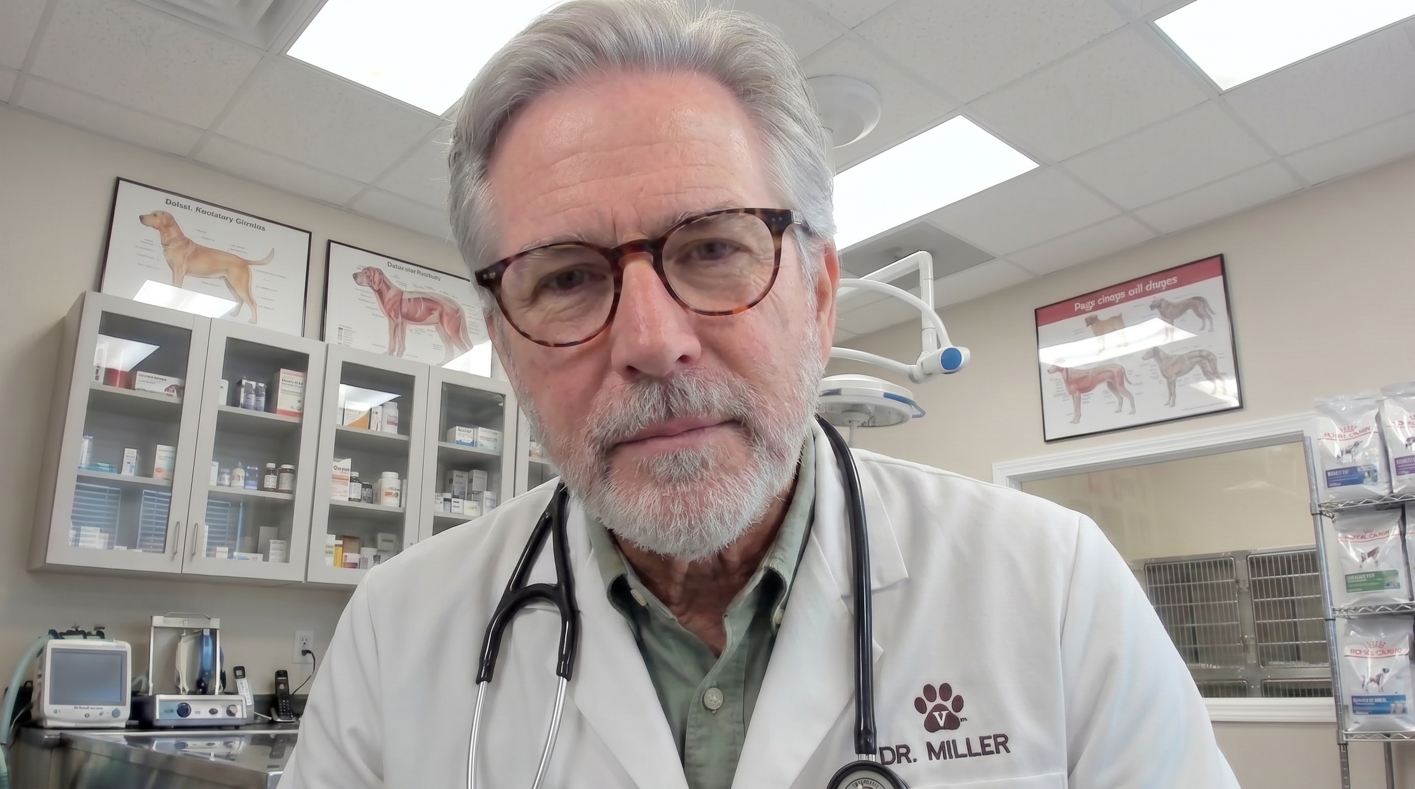 Portrait of veterinarian Dr Miller